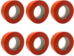 Artool Set 6 benzi mascare pentru suprafete rugoase, portocalie, 48 mm x 50 m, protectie beton, caramida, tencuieli si vopsea decorativ (139977-6)