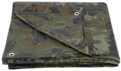 Strend Pro Prelata impermeabila cu inele, 2.9x3.9 m, PE, 80 g/mp, camuflaj, 12 mp (2170023) - edanco