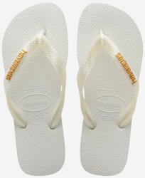 Havaianas Top Logo Metallic Șlapi Damă în Culoare Albă 4127244-0000 (4127244-0000)
