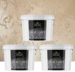 Torodecor Vopsea Decorativă de Lux Solo Mio - Cafea cu Lapte | Pachet 6L (2x2L + 2L), Finisaj Strălucitor Premium (SM6018)