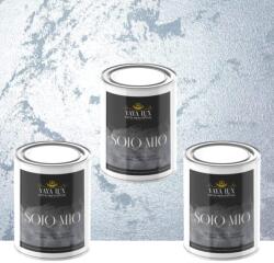 Torodecor Vopsea Decorativă de Lux Solo Mio - Argintiu | Pachet 1.5L (2×0.5L + 0.5L), Finisaj Strălucitor Premium (SM05001X3)