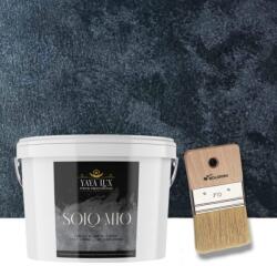 Torodecor Vopsea Decorativa de Lux, Solo Mio, Negru, cu Cristale Lichide Stralucitoare, Efecte Spectaculoase, , 2.5 L si Pensula 70 mm (SMP25016)