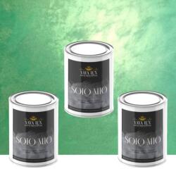 Torodecor Vopsea Decorativă de Lux Solo Mio - Verde | Pachet 1.5L (2×0.5L + 0.5L), Finisaj Strălucitor Premium (SM05002X3)