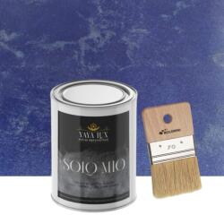 Torodecor Vopsea Decorativa de Lux, Solo Mio, Albastru Cobalt, cu Cristale Lichide Stralucitoare, Efecte Spectaculoase, 1 L si Pensula 70 mm (SMP1017)