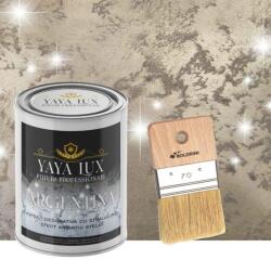 Torodecor Vopsea decorativa de Lux, Argentina, cu Efect 3D Stelat, Culoare Bej Antichizat, 1 L si Pensula 70 mm, YaYa Color (ARP1012)