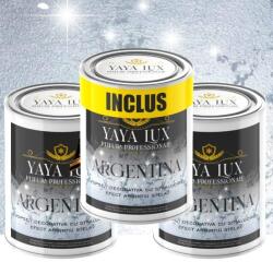 Torodecor Vopsea Decorativă de Lux Argentina - Argintiu Vibrant | Pachet 12L (2×4L + 4L), Efect 3D Stelat (AR12001)
