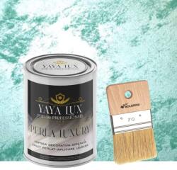 Torodecor Vopsea Decorativă Perla Luxury Verde Marin 2, 5L cu fulgi perlați - Pensulă inclusă (PLP25002)