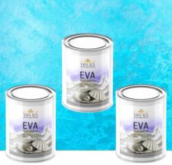 Torodecor Vopsea Decorativă de Lux Eva - Azur | Pachet 1.5L (2×0.5L + 0.5L), Efect perlat luminos (EM05008X3)