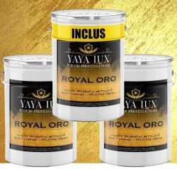 Torodecor Vopsea Decorativă de Lux Royal Oro - Auriu | Pachet 30L (2×10L + 10L), Finisaj cu Perle Aurii (RO30001)