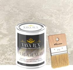 Torodecor Vopsea Decorativă Perla Luxury Bej Deschis 1L cu fulgi perlați - Pensulă inclusă (PLP1018)
