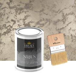 Torodecor Vopsea Decorativă de Lux Sirius, Bej Antichizat, Finisaj Perlat cu Perle de Sticlă, 0.5L + Pensulă Inclusă (SIP05012)