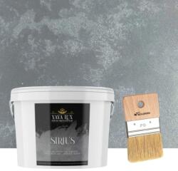 Torodecor Vopsea Decorativă de Lux Sirius, Gri Oțel, Finisaj Perlat cu Perle de Sticlă, 2.5L + Pensulă Inclusă (SIP25002)