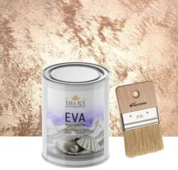 Torodecor Vopsea Decorativa de Lux, Eva Madreperla, Caramel, cu Fulgi de Sticla, 0, 5 Litri si Pensula 70 mm, YaYa Color (EMP05018)