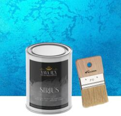 Torodecor Vopsea Decorativă de Lux Sirius, Albastru, Finisaj Perlat cu Perle de Sticlă, 0.5L + Pensulă Inclusă (SIP05006)