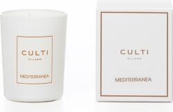 CULTI MILANO Lumânare parfumată Culti Mediterranea 70 g albă în sticlă lucioasă (CMED70GW)