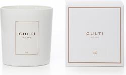 CULTI MILANO Lumânare parfumată Culti Thè 550 g albă în sticlă lucioasă (CTHE550GW)