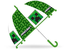  Minecraft Creeper gyerek átlátszó félautomata esernyő Ø70 cm (EWA00007MC) - sandori