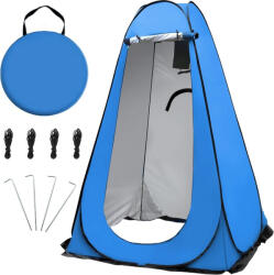 OUUTMEE Pop-Up zuhanysátor UV-védelemmel, kék - 120x120x190 cm