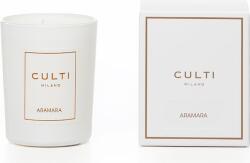 CULTI MILANO Lumânare parfumată Culti Aramara 70 g, albă, în sticlă lucioasă (CARA70GW)