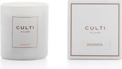 CULTI MILANO Lumânare parfumată Culti Aramara 270 g, albă, în sticlă lucioasă (CARA270GW)