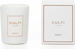 CULTI MILANO Lumânare parfumată Culti Tessuto 70 g, albă, în sticlă lucioasă (CTES70GW)