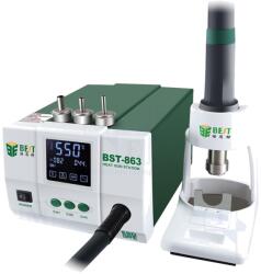 BEST Stație cu aer cald digitală BEST 1200W 100-550°C cu panou tactil (BST-863)
