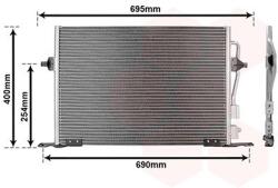VAN WEZEL Condensator, climatizare VAN WEZEL 30063159 (30063159)