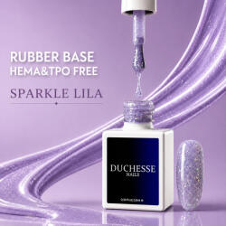 Duchesse Nails Rubber Base HEMA & TPO FREE, Nuanta SPARKLE LILA, 10 ml (DCH61)