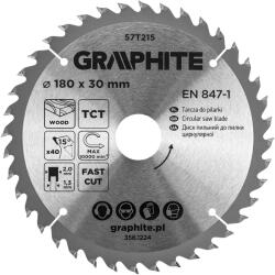 GRAPHITE Disc fierastrau, VIDIA, 180 x 30 mm, 40 dinti 57T215 (57T215)
