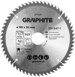 GRAPHITE Disc fierastrau, VIDIA, 185 x 30 mm, 60 dinti 57T221 (57T221)