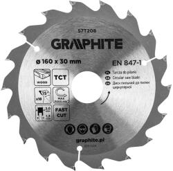 GRAPHITE Disc fierastrau, VIDIA, 160 x 30 mm, 18 dinti 57T208 (57T208) Disc de taiere