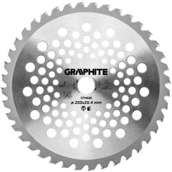 GRAPHITE Disc circular vidia pentru motocoasa/trimmer, 255x25.4 mm, 40 dinti 57H688 (57H688)