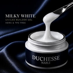 Duchesse Nails Gel UV/LED Constructie Unghii, Autonivelant, HEMA & TPO FREE, Milky White, 30g (DCH13)
