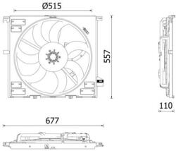 MAHLE Ventilator, radiator MAHLE CFF 633 000P (CFF 633 000P)