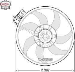 DENSO Ventilator, radiator DENSO DER20017 (DER20017) - fixbox