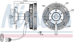 NISSENS Cupla, ventilator radiator NISSENS 86242 (86242)