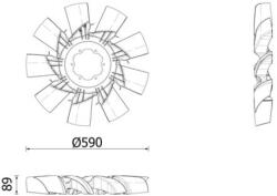 MAHLE Ventilator, radiator MAHLE CFF 629 000P (CFF 629 000P)