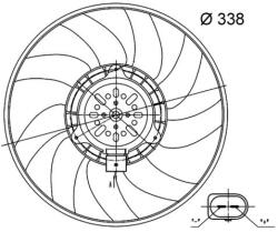 MAHLE Ventilator, radiator MAHLE CFF 33 000S (CFF 33 000S)