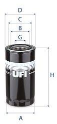 UFI Filtru, sistem hidraulic primar UFI 80.142. 00 (80.142.00)
