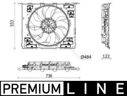 MAHLE Ventilator, radiator MAHLE CFF 542 000P (CFF 542 000P)