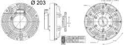 MAHLE Cupla, ventilator radiator MAHLE CFC 200 000P (CFC 200 000P)