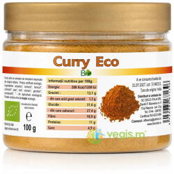 Deco Italia Curry Indian Macinat din 9 Mirodenii Ecologic/Bio 100g