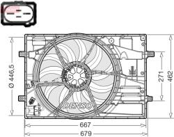 DENSO Ventilator, radiator DENSO DER32018 (DER32018) - fixbox