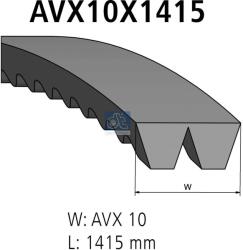 DT Spare Parts Set curea trapezoidala DT Spare Parts 3.34448 (3.34448) - fixbox
