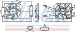 NISSENS Ventilator, radiator NISSENS 850098 (850098) - fixbox