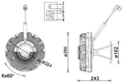 MAHLE Cupla, ventilator radiator MAHLE CFC 173 000P (CFC 173 000P)