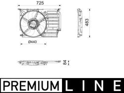MAHLE Ventilator, radiator MAHLE CFF 677 000P (CFF 677 000P)