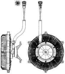 MAHLE Cupla, ventilator radiator MAHLE CFC 215 000P (CFC 215 000P)