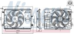NISSENS Ventilator, radiator NISSENS 85973 (85973) - fixbox