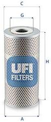 UFI Filtru, sistem hidraulic primar UFI 25.672. 00 (25.672.00)